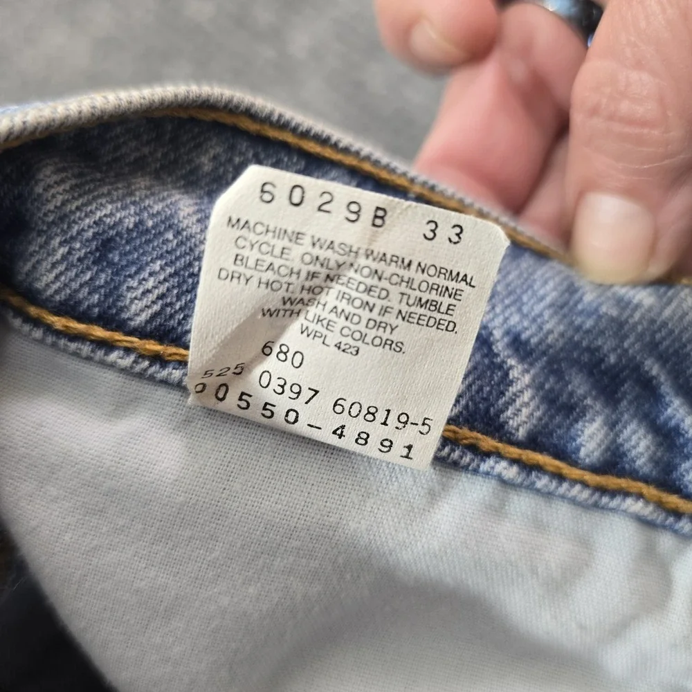 Levis 550 Jeans Mens 33x31 Blue Medium Wash‎ Relaxed Tapered Denim Pants 1997